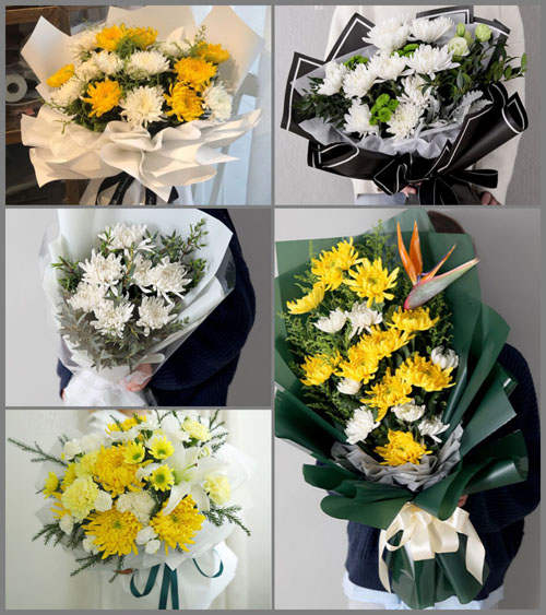 山东济宁嘉祥县嘉祥街道李河沟村白事花束代送